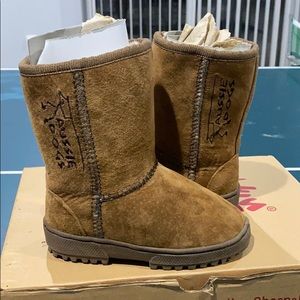 Aussie dog pure sheepskin girls boots
